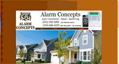 Desktop Screenshot of alarmconceptstx.com